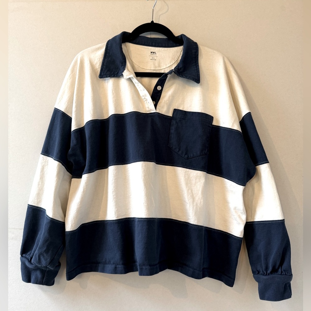 Madewell Long Sleeve Rugby Polo